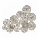 Wanddecoratie Shine 129x91 cm zilver met glitter